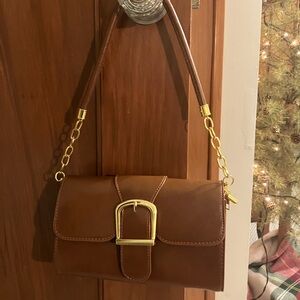 Brown Leather Shoulder Bag